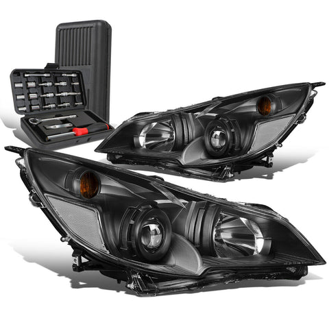 2010-2014 Outback Black Clear Signal Projector Headlight Head Lamp+Tool Box
