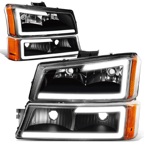 2003-2007 Chevy Silverado Avalanche LED DRL Headlight Bumper Signal Lamp