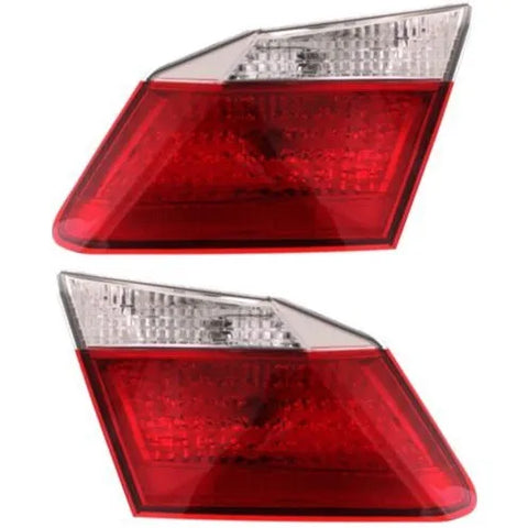 CAPA Halogen Tail Lamps LH and RH Inner For 13-14 Honda Accord Sedan EX LX Sport