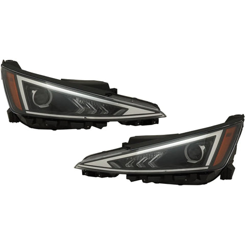 Headlight Set For 2019-2020 Hyundai Elantra Driver and Passenger Side Halogen