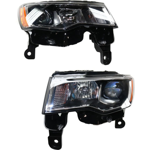Headlight For 2017-2019 Jeep Grand Cherokee Driver and Passenger Side