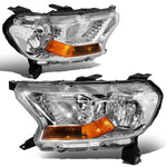 19-21 d Ranger XL XLT Factory Style Headlights Head Lamps Chrome/ Amber