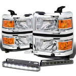 CHROME HEADLIGHT+AMBE