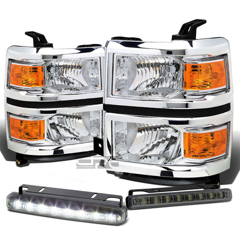 CHROME HEADLIGHT+AMBE