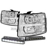 CHROME HOUSING HEADLIGHT+CLEA