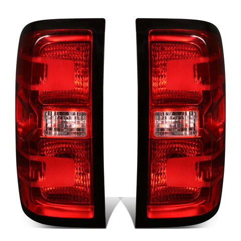 14-19 Chevy Silverado GMC Sierra Red Lens OE Style Tail Brake Light Lamps
