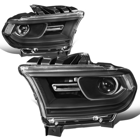 2014-2020 Dodge Durango Pair OE Style Porjector Headlight Head Lamps Black