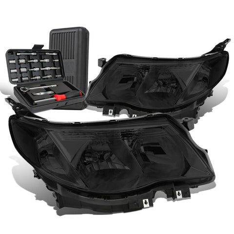 2009-2013 Subaru ester Smoked Clear Signal Headlight Head Lamps+Tool Box