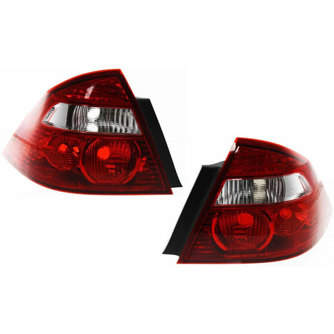 Halogen Tail Light Set For 2005-2007 Ford Five Hundred Clear & Red Lens 2Pcs