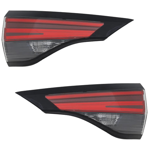 Tail Light Set For 2021 Toyota Sienna Driver Passenger Inner With bulbs Halogen