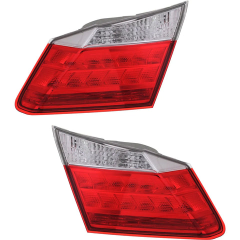 LED Tail Light Left and Right Inner For 13-15 Honda Accord Sedan EX-L Touring