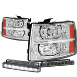 CHROME HOUSING HEADLIGHT+AMBE