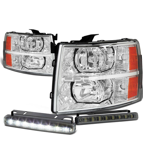 CHROME HOUSING HEADLIGHT+AMBE