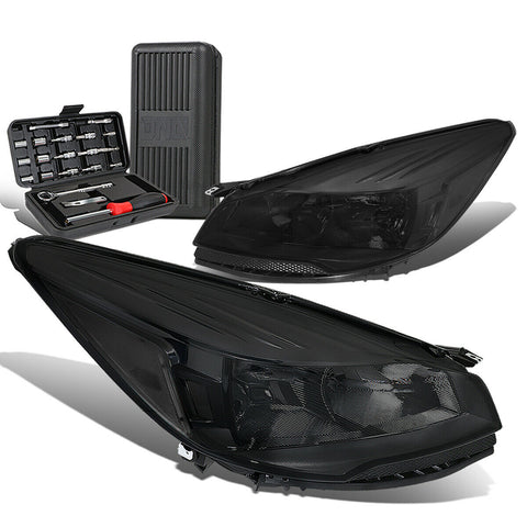 2013-2016 d Escape Pair Smoked/Clear Signal Headlight Head Lamps+Tool Box