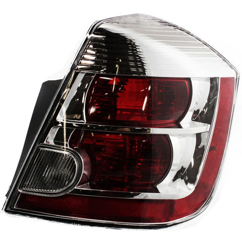 Halogen Tail Light For 2007-2009 Nissan Sentra 2.0L Eng. Right Clear & Red Lens