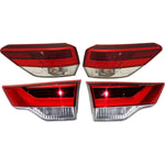 Tail Light Set For 2018-2019 Toyota Highlander LH RH Inner Outer Clear/Red/LED