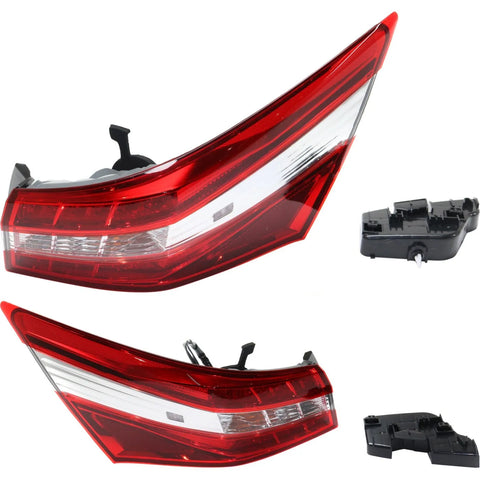 Tail Light For 2013-2015 Toyota Avalon Set of 2 Driver Passenger Side Outer CAPA