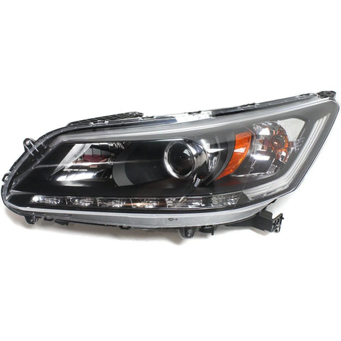 Headlight For 2013-2015 Honda Accord EX-L Touring 6Cyl Sedan Left With Bulb CAPA