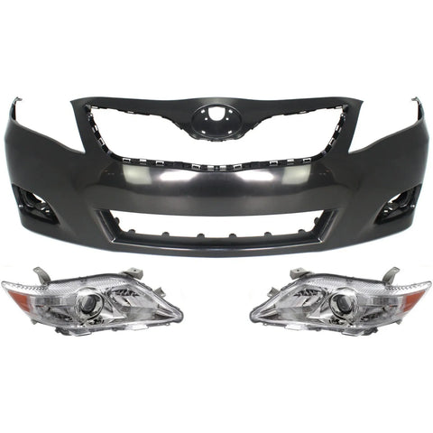Bumper Kit For 2010-2011 Toyota Camry Front For Models Made In USA 3Pc