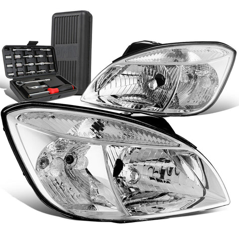2006-2008 Rio 5 Factory Style Chrome Housing Clear Corner Headlight+Tool Box