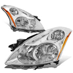 10-12 Nissan Altima Sedan Pair Chrome Housing Amber Corner Headlight/Lamp