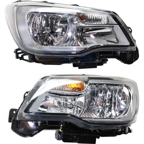 CAPA Headlight For 2017-2018 Subaru Forester Driver and Passenger Side