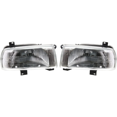 Headlight Set For 93 94 95 96 97 98 99 Volkswagen Jetta Left and Right 2Pc