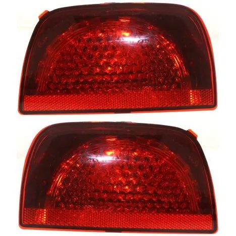 Halogen Tail Light Set For 2010-2013 Chevrolet Camaro Inner Red w/ Bulbs 2Pcs