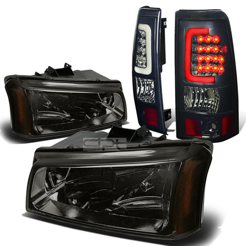 03-07 SILVERADO SMOKED CRYSTAL HEADLIGHT+CORN
