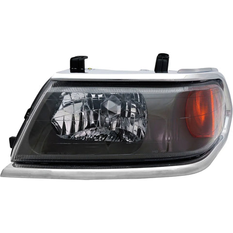 Headlight For 2000-2004 Mitsubishi Montero Sport Left Chrome Trim With Bulb