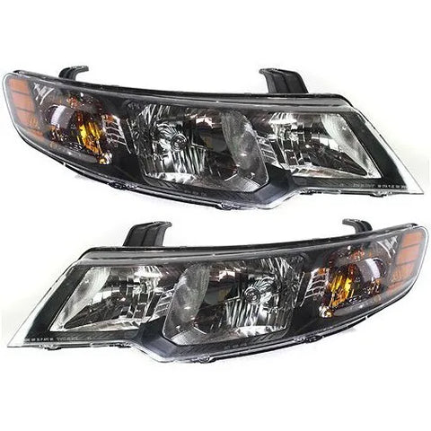 Headlight Set For 2010-2013 Kia Forte Left and Right Pair With Bulb