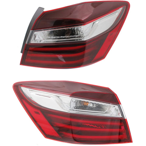 Tail Light For 2016-2017 Honda Accord Set of 2 Left and Right Outer CAPA
