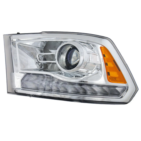 Headlight For 2013-2018 Ram 1500 2500 3500 Projector Type Driver Side With Bulb