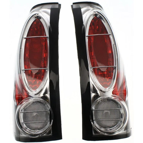 Tail Light For 88-99 Chevrolet K1500 88-99 C1500 95-00 Tahoe Chrome Set of 2