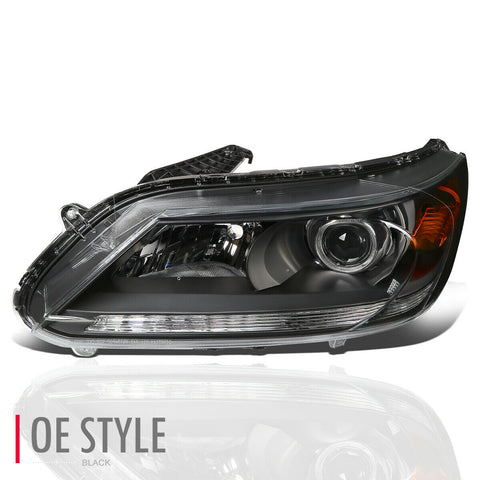 13-15 Accord 4DR HO2502156 LH Driver Left Side Projector Headlight Head Lamp