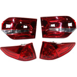 Tail Light Set For 2018-2023 Honda Odyssey LH RH Inner Outer Clear/Red/LED