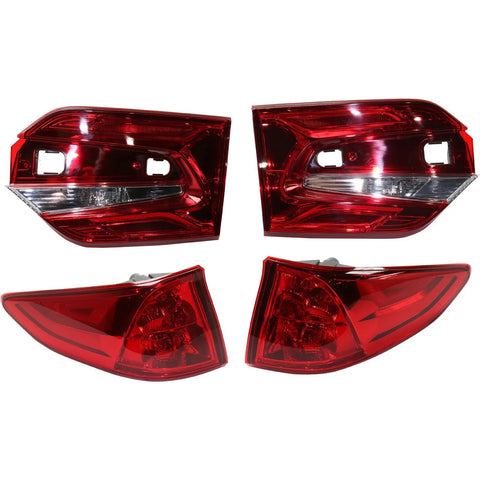 Tail Light Set For 2018-2023 Honda Odyssey LH RH Inner Outer Clear/Red/LED