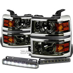 SMOKED PROJECTOR HEADLIGHT+AMBE