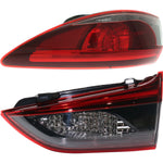 Tail Light Set For 2016-2017 Mazda 6 Right Inner and Outer Clear Red Smoked LED