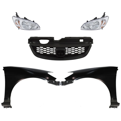 Headlight Driving Head light Headlamp  Driver & Passenger Side Coupe Left Right