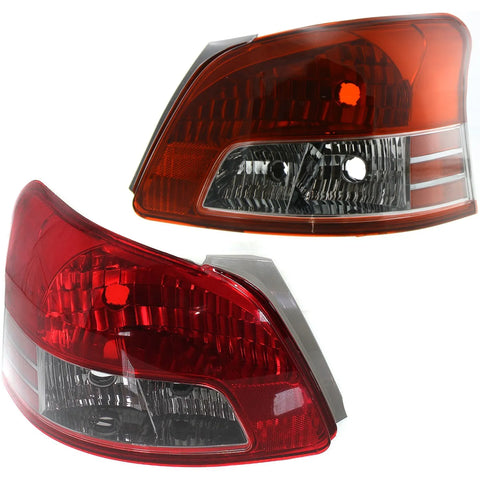 Pair Tail Light for 2007-2011 Toyota Yaris Driver & Passenger Side