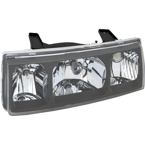 Headlight For 2002 2003 2004 Saturn Vue Left Black Bezel With Bulb