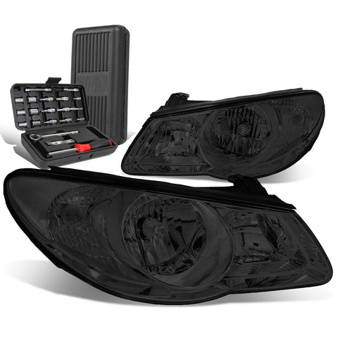 2007-2009 Elantra Smoked Housing Clear Signal Driving Headlights+Too