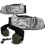 CHROME HEADLIGHT+CLEA
