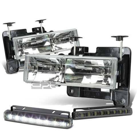 CHROME CRYSTAL CLEAR HEADLIGHT+CORN