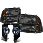 05-07 SUPERDUTY SMOKED TINTED HEADLIGHT+AMBE