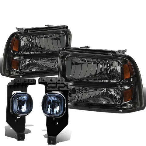 05-07 SUPERDUTY SMOKED TINTED HEADLIGHT+AMBE