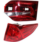 Tail Light Set For 2018-2023 Honda Odyssey RH Outer Clear/Red Halogen/LED CAPA