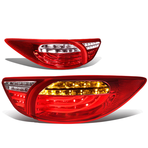 2013-2016 Mazda CX5 3D LED Bar Tail Light Brake Stop Lamps Inner + Outer Red
