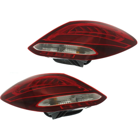 CAPA Tail Light For 2015-2018 Mercedes Benz C300 Driver & Passenger Side Halogen